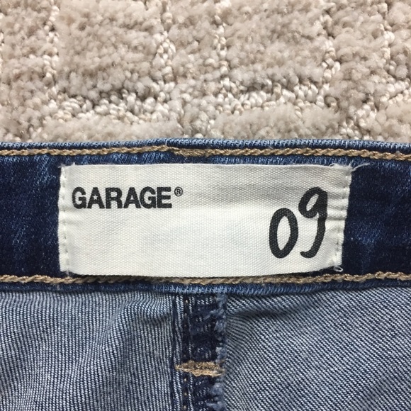Garage High Waisted Denim Shorts - Picture 3 of 4